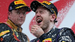 Sebastian Vettel:Für mich ist das Arbeit. Es ist ja nicht so, dass ich mich ausruhen würde und da vorne in Ruhe meine Runden drehe. Anderen geht das genauso, auch wenn sie nicht auf P1 fahren, sondern die Lücke zum Vordermann suchen., Foto: Sutton