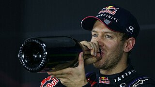 Gazzetta dello Sport, Italien: "Viermal Vettel. Champion 4ever. Vettel betrunken vor Glück." 