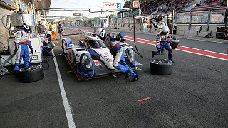 Toyota-Doppelspitze am Testtag Toyota-Doppelspitze am Testtag