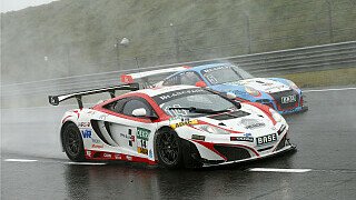 Erster Start des MRS-McLaren bei nasser Strecke