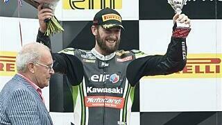 Sykes auf dem Podium