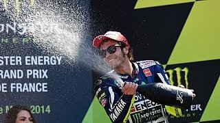 Rossi feiert 150. Podium Rossi feiert 150. Podium