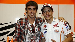 Italien GP - Alonso besucht MotoGP-Teams