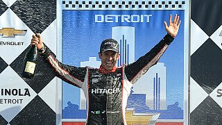 Castroneves gewinnt zweites Rennen in Detroit Castroneves gewinnt zweites Rennen in Detroit