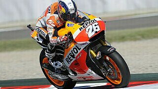 Pedrosa auch im Warm-Up vorn