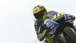 Rossi hadert mit den Streckenbedingungen Rossi hadert mit den Streckenbedingungen