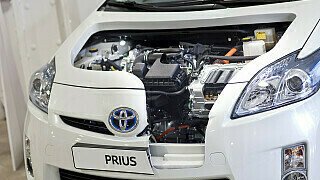 Toyota Prius Schnittmodell auf der Automechanika
