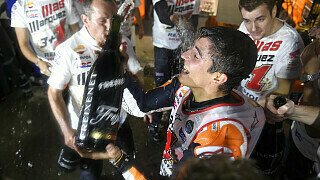 Marc Marquez hat es wieder geschafft. Zum dritten Mal in seiner Karriere hat er sich den Titel des MotoGP-Weltmeisters gesichert. 2013, 2014 und 2016 sind die Jahre Marquez. In diesem Jahr ist der WM-Titel jedoch etwas ganz besonderes. Denn nicht durch unbrechbare Dominanz, sondern durch klugen und taktisches Fahren hat sich Marquez den Titel geholt - im Jahr 2013 noch undenkbar. Wir blicken auf das ereignisreiche Jahr des Weltmeisters zurück:, Foto: Milagro