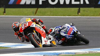 Marquez ringt Lorenzo in letzten Runden nieder