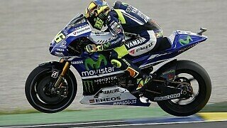 Rossi rast in Valencia zur Pole