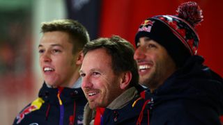 Ricciardo & Kvyat im Schnee Ricciardo & Kvyat im Schnee
