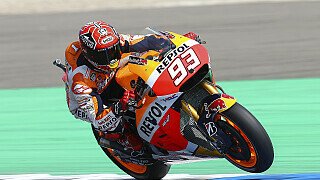 Kampfansage: Marquez düpiert Rossi im Warm-Up Kampfansage: Marquez düpiert Rossi im Warm-Up