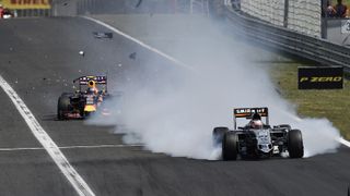 Ungarn GP - Hülkenberg-Unfall Ungarn GP - Hülkenberg-Unfall