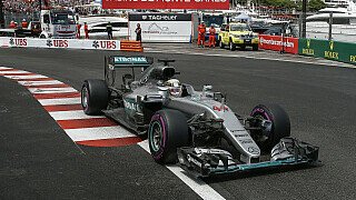 Beim Monaco GP erreichte Lewis Hamilton endlich seine Startnummer an Siegen. Der 44. Erfolg in der Formel 1 ist dabei der erste in dieser Saison., Foto: Sutton
