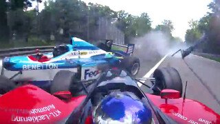 Mega-Crash: Benetton von Champcar zerstört