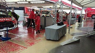 Wetterchaos: Land unter bei der Rallye Spanien