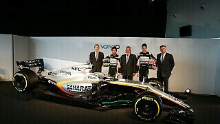 Nach Renault stellte auch Force India den neuen Boliden live vor Publikum vor. Freunde der gepflegten Rennwagen-Ästhetik wurden leider enttäuscht. Doch warum ist der VJM10 kein Optik-Knaller? Die Technik-Analyse., Foto: Force India