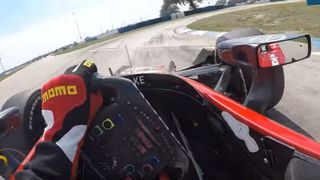 Graham Rahal: Mit Visierkamera in Sebring Graham Rahal: Mit Visierkamera in Sebring