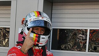 Für Sebastian Vettel geht eine lange Durststrecke zuende. Seit 588 Tagen stand der Ferrari-Pilot nicht mehr auf der Pole Position., Foto: Sutton