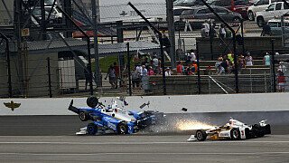 Mega-Unfall von Dixon und Howard beim Indy 500