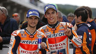 Marc Marquez und Dani Pedrosa: Nicht lachen Marc Marquez und Dani Pedrosa: Nicht lachen