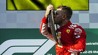 Den Saisonauftakt der Formel 1 in Australien gewann Sebastian Vettel. Damit eröffnet der Ferrari-Pilot die Saison 2018 so, wie er schon die Saison 2017 eröffnete. Auf den amtierenden Weltmeister Lewis Hamilton, hat er damit zumindest schon einmal sieben Punkte Vorsprung., Foto: Ferrari