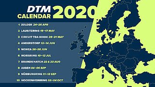 DTM Kalender 2020: Alle Strecken im Video-Überblick