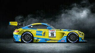 24h Nürburgring 2021: HRT-Mercedes im berühmten Blau-Gelb