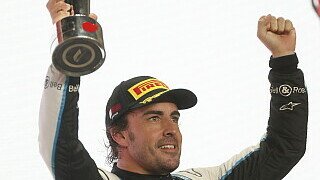 Fernando Alonso kehrt in Katar nach 7 Jahren Abstinenz auf das Formel-1-Podest zurück - im Alter von 40 Jahren! Eine Auswahl der Dauerbrenner auf dem F1-Podium., Foto: LAT Images