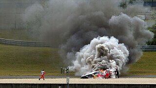 Feuer! DTM-Ferrari fackelt ab