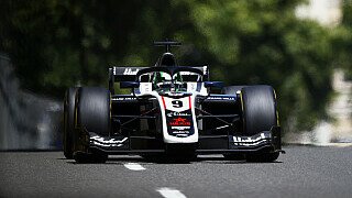 Formel 2 Baku: Vesti-Sieg, Vierfach-Crash in letzter Runde Formel 2 Baku: Vesti-Sieg, Vierfach-Crash in letzter Runde