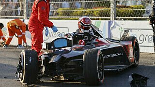 Formel E Indien: Porsche stoppt alle Autos nach Wehrlein-Unfall Formel E Indien: Porsche stoppt alle Autos nach Wehrlein-Unfall