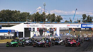 Formel-E-Schleichfahrt in Portland - Rast: Ist brandgefährlich! Formel-E-Schleichfahrt in Portland - Rast: Ist brandgefährlich!