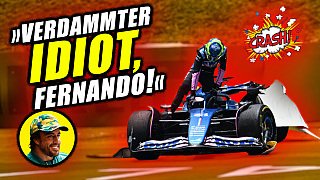 Alonso crasht mit Ocon! Alonso crasht mit Ocon!