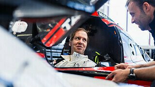 Sebastian Vettel erstmals im Le-Mans-Porsche: Seatfit im 963