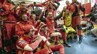 Jubel und Freudentränen bei Ferrari nach Le Mans 24h-Sieg: Ich dachte, alles wäre verloren Jubel und Freudentränen bei Ferrari nach Le Mans 24h-Sieg: Ich dachte, alles wäre verloren