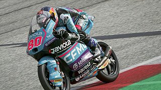 Moto3: David Alonso siegt trotz Longlap in Spielberg, Drama um Pole-Mann Ortola Moto3: David Alonso siegt trotz Longlap in Spielberg, Drama um Pole-Mann Ortola