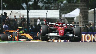 Leclerc drängelt hinter McLaren Leclerc drängelt hinter McLaren