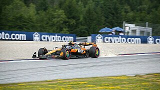 Norris vorne, Verstappen dreht sich Norris vorne, Verstappen dreht sich