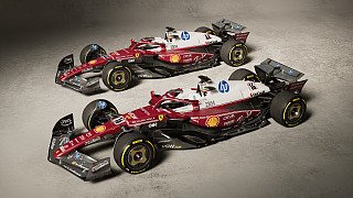 Ferrari mit Lauda-Speziallackierung Ferrari mit Lauda-Speziallackierung