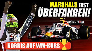 Norris auf WM-Kurs - Schockmoment: Marshal beinahe überfahren! Norris auf WM-Kurs - Schockmoment: Marshal beinahe überfahren!