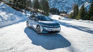 So schlägt sich der ID.7 im Schnee