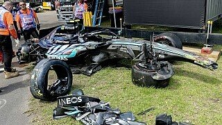 Antonelli zerstört Mercedes: Bilder des ersten F1-Crashs 2026