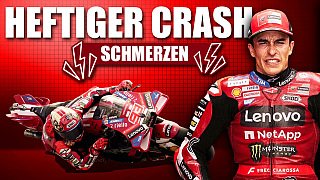 Starke Schmerzen! MotoGP-Crash mit Folgen für Marc Marquez Starke Schmerzen! MotoGP-Crash mit Folgen für Marc Marquez