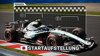 Formel 1 heute: Die Startaufstellung für das Rennen in Japan
