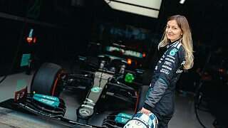Pin ist erste Mercedes-F1-Fahrerin