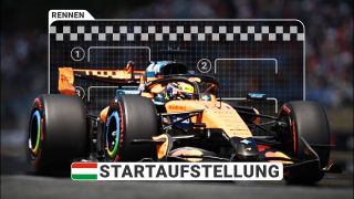 Formel 1 heute: Die Startaufstellung für das Rennen in Ungarn