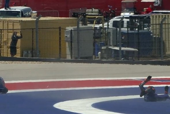 Maverick Vinales schaffte im Rennen von Austin keine zwei Runden - Foto: Screenshot