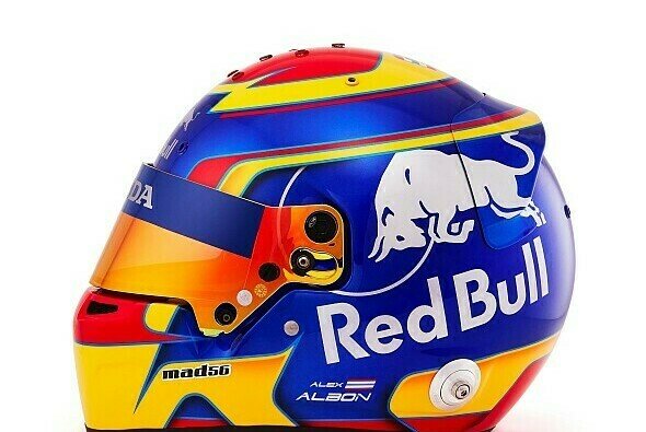 Alex Albon debütiert 2019 mit diesem Helmdesign in der Formel 1 - Foto: Red Bull