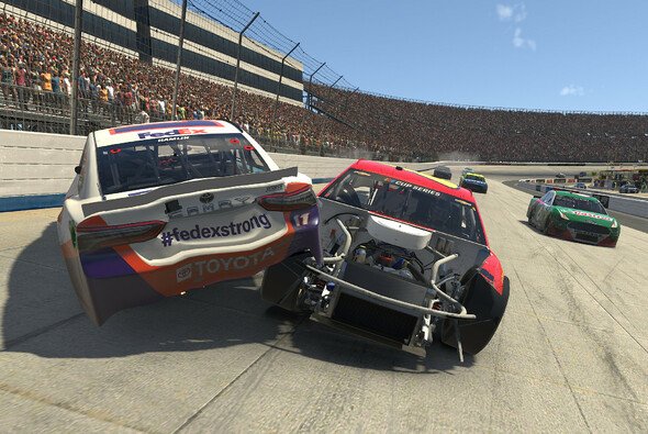 This is how Denny Hamlin's race to catch up ended (# 11 - Photo: NASCAR